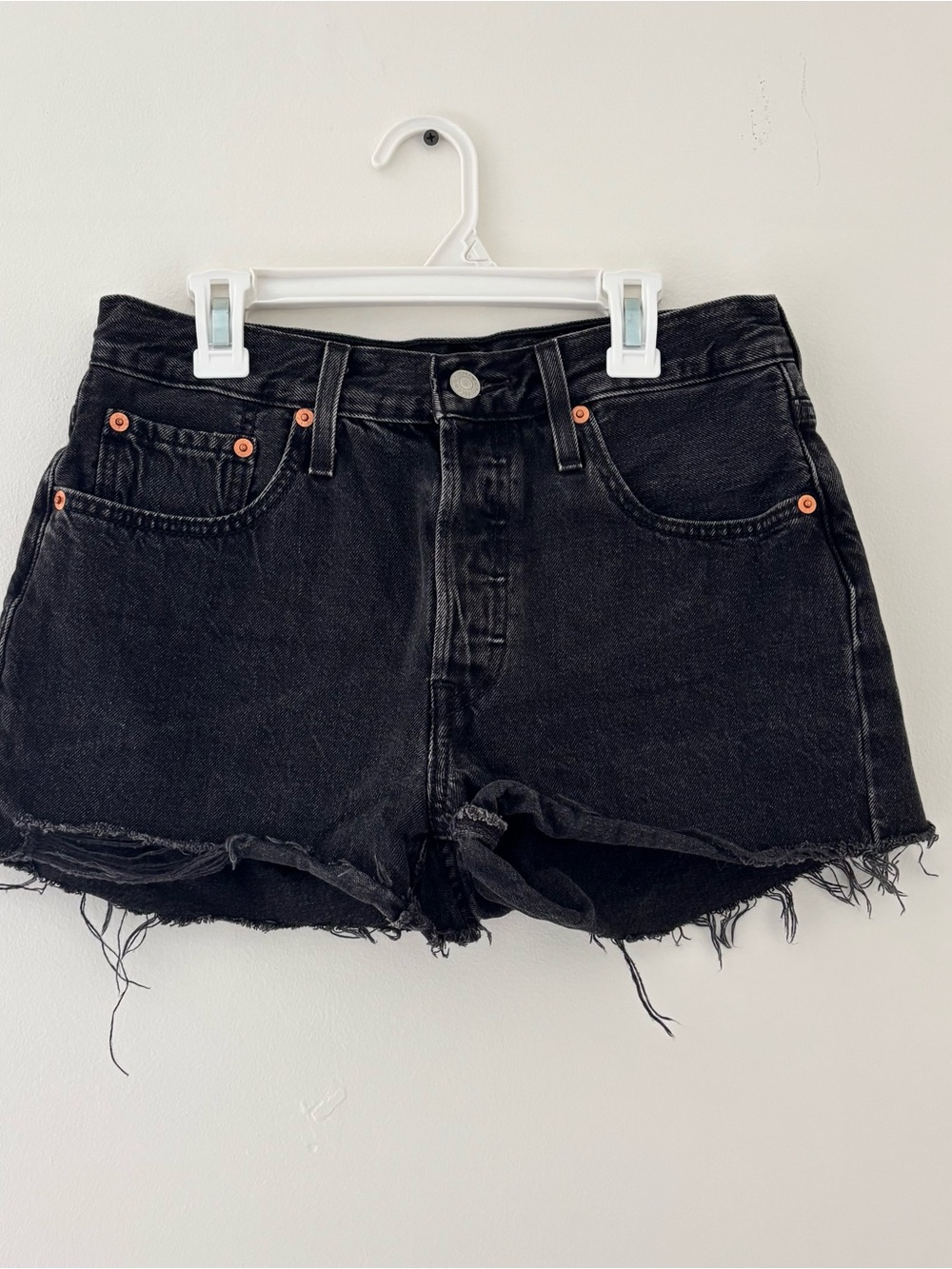 Levi’s 501 Black Denim Shorts